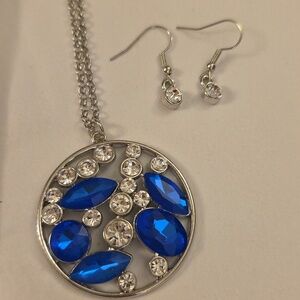 Extra Long BLING DISC JEWELRY SET PRELOVED Mixed Alloys
